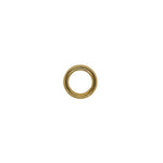 Casted in 14 kt gold, this 10mm round charm connector is perfect to add multiple charms to any necklace or bracelet.