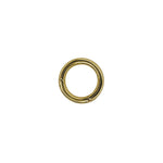 Casted in 14 kt gold, this 16mm round charm connector is perfect to add multiple charms to any necklace or bracelet.