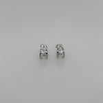 A front view of the Tara statement Earrings in Sterling Silver